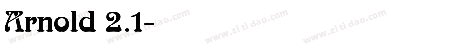 Arnold 2.1字体转换